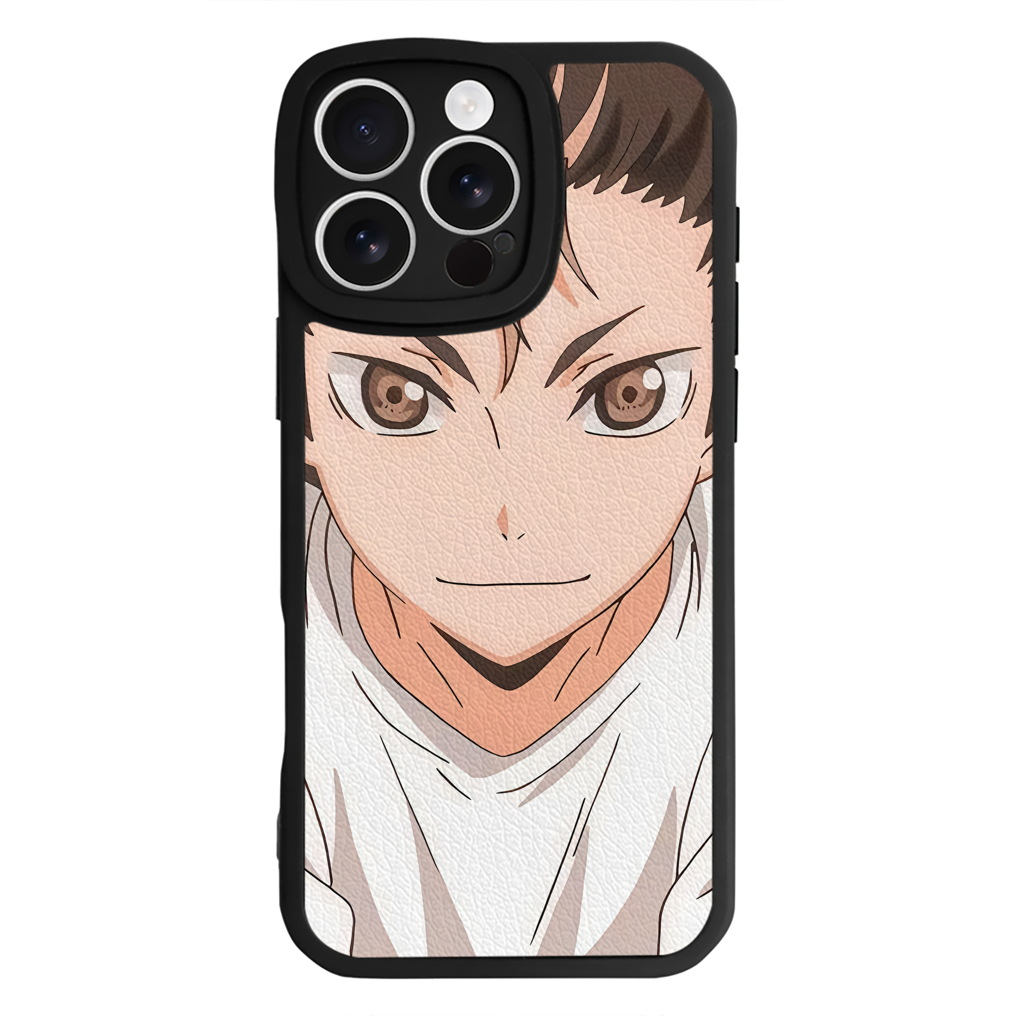 （画像用） ハイキュー!! Haikyu!! 【iPhone 16シリーズ対応】シリコンスマホケース（レザー調） 材質：シリコン